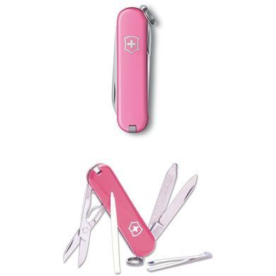 Швейцарський розкладний ніж Victorinox Classic SD (58мм 7 функцій) рожевий (0.6223.51)