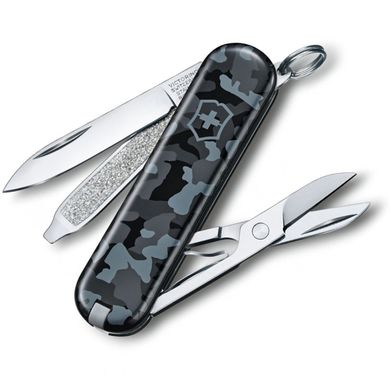 Швейцарський розкладний ніж Victorinox Classic SD (58мм 7 функцій) камуфляжний (0.6223.942)