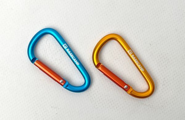 Набор алюминиевых сервисных карабинов Base Camp Delta 6 Straight Set, 2 шт, Blue/Orange (BCP 61416)