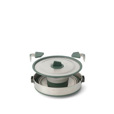Набор посуды Sea to Summit Detour Stainless Steel One Pot Cook Set w/Sack с чехлом, на 2 персони (STS ACK026031-122111)