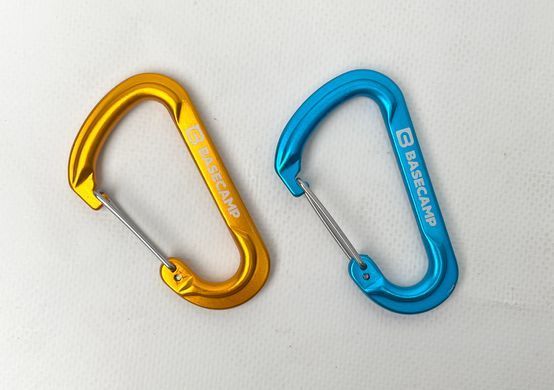 Набір алюмінієвих карабінів Base Camp Delta 7 Wire Set, 2 шт, Blue/Orange (BCP 60916)