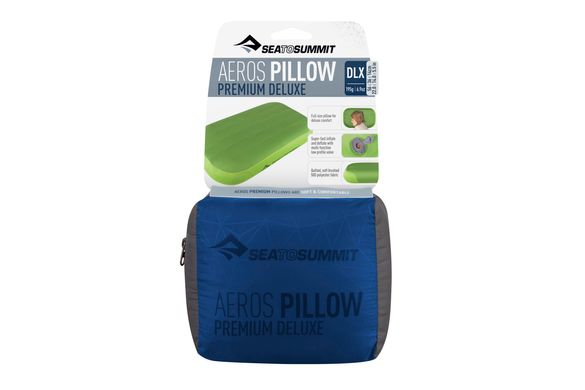 Надувная подушка Aeros Premium Pillow Deluxe, 14х56х36см, Navy от Sea to Summit (STS APILPREMDLXNB)