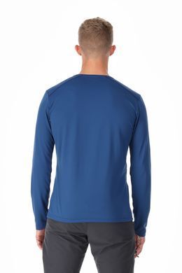 Футболка с длинным рукавом мужская Rab Force LS Tee, Nightfall Blue, S (RB QBL-07-NB-S)