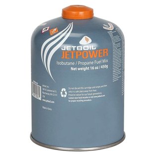 Різьбовий газовий балон Jetboil Jetpower Fuel Blue, 450 г (JB JF450-EU)