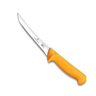 Ніж побутовий, кухонний Victorinox Swibo Boning Semi-Flex (лезо: 130мм), жовтий 5.8404.13