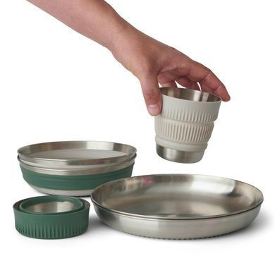 Набор посуды Sea to Summit Detour Stainless Steel One Pot Cook Set, на 2 персони (STS ACK039041-122101)