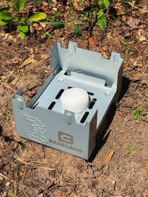 Твердопаливний пальник BaseCamp Pocket Stove з набором сухого пального, 4 таблетки (BCP 51700)