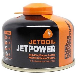 Різьбовий газовий балон Jetboil Jetpower Fuel Blue, 100 г (JB JF100-EU)