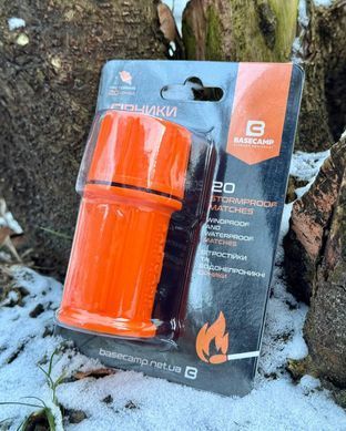 Спички BaseCamp STOPMPROOF MATCHES, 20 шт (BCP 50400)