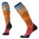 Носки мужские Smartwool Ski Zero Cushion Geo Peaks Print OTC, Orange Rust, L (SW 002896.L17-L)