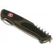 Швейцарський розкладний ніж Victorinox Rangergrip 61 One Hand (130мм 11 функцій) зелено-чорний (0.9553.MC4)