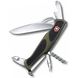 Швейцарський розкладний ніж Victorinox Rangergrip 61 One Hand (130мм 11 функцій) зелено-чорний (0.9553.MC4)