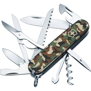 Швейцарський розкладний ніж Victorinox Huntsman (91мм 15 функцій) камуфляж (1.3713.94)