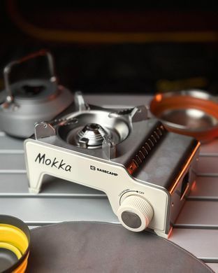 Портативная газовая плитка Base Camp Camping Stove Mokka, Bone White (BCP 51417)