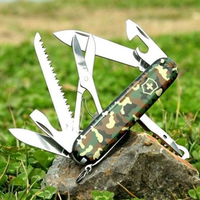 Швейцарский складной нож Victorinox Huntsman (91мм,15 функций) камуфляж (1.3713.94)