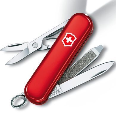 Швейцарський розкладний ніж Victorinox Swiss Lite (58мм 7 функцій) червоний (0.6228)