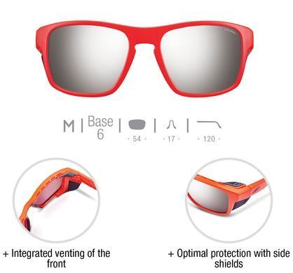 Окуляри сонцезахисні Julbo Shield M, Bordeaux/Orange, Spectron 3, Polarized (J 5449426)