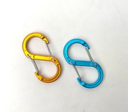 Набір алюмінієвих сервісних карабінів Base Camp Sigma 8 Wire Set, 2 шт, Blue/Orange (BCP 61016)