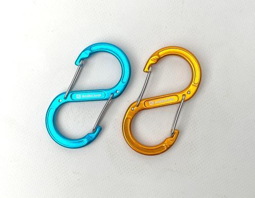 Набір алюмінієвих сервісних карабінів Base Camp Sigma 8 Wire Set, 2 шт, Blue/Orange (BCP 61016)