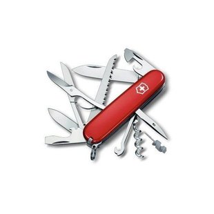 Швейцарський розкладний ніж Victorinox Huntsman (91мм 18 функцій) червоний 1.3715