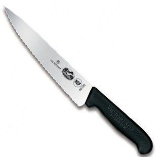 Нож бытовой, кухонный Victorinox Fibrox (лезвие: 190мм), черный 5.2033.19