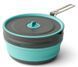Кастрюля складная с чехлом Sea to Summit Frontier UL Collapsible Pot w/Sack, 2.2 L, Aqua Sea Blue (STS ACK025021-390202)