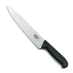 Нож бытовой, кухонный Victorinox Fibrox (лезвие: 220мм), черный 5.2033.22