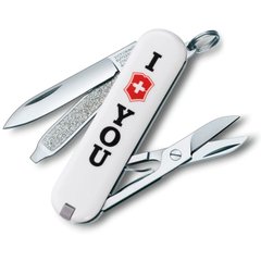 Швейцарский складной нож Victorinox Classic The Gift (58мм 7 функций) белый 0.6223.857