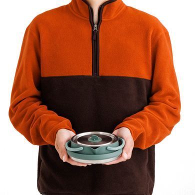 Чайник складаний Sea to Summit Detour Stainless Steel Collapsible Kettle w/Sack з чохлом, 1,6 L, Laurel Wreath Green (STS ACK026011-392002)
