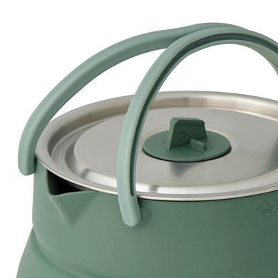 Чайник складаний Sea to Summit Detour Stainless Steel Collapsible Kettle w/Sack з чохлом, 1,6 L, Laurel Wreath Green (STS ACK026011-392002)