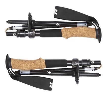 Трекінгові палки Black Diamond Alpine FLZ, 105-125 см, Black (BD 112195-125)