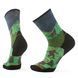 Шкарпетки чоловічі Smartwool Trail Run Targeted Cushion Neature Print Crew, Twilight Blue, L (SW SW002693.G74-L)