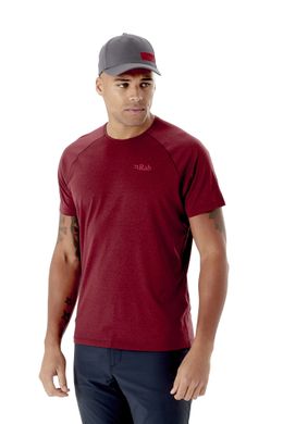 Футболка мужская Rab Mantle Tee, Oxblood Red Marl, XL (RB QBL-11-OR-XL)