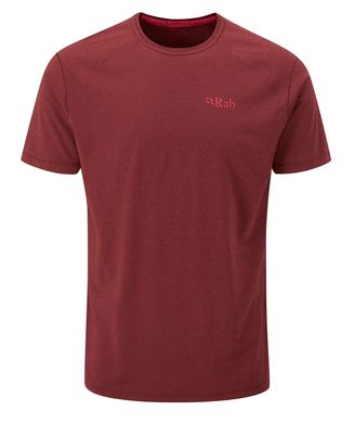 Футболка мужская Rab Mantle Tee, Oxblood Red Marl, XL (RB QBL-11-OR-XL)