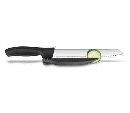 Нож для хлеба и нарезки Victorinox SwissClassic Dux 6.8663.21 (лезвие 210мм)