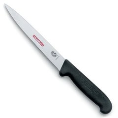 Нож бытовой, кухонный Victorinox Fibrox Filleting Superflex (лезвие: 180мм), черный 5.3813.18