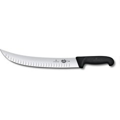 Нож бытовой, кухонный Victorinox Fibrox Butcher (лезвие:310мм), черный 5.7323.31