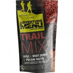 Суміш з в'яленої яловичини з горіхами і ягодами Adventure Menu Trail Mix-Beef / Goji / Pecan 50g (AM 5101)