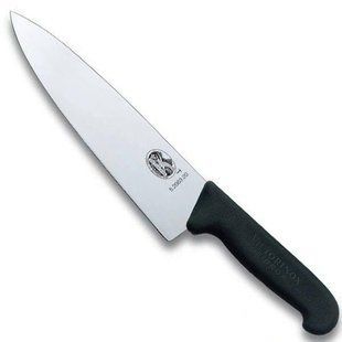 Ніж побутовий, кухонний Victorinox Fibrox (лезо: 200мм), чорний 5.2063.20