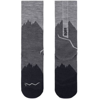 Шкарпетки Buff Merino Lightweight Crew Sock, Black, 42-44 (BU 137796.999.05.00)
