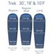 Спальный мешок Trek TKI (5/-1°C), 198 см - Left Zip, Bright Blue/Denim от Sea to Summit (STS ATK1-L)