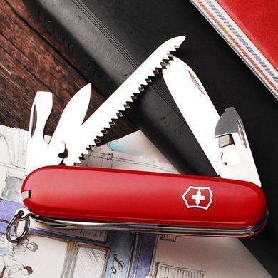 Швейцарский складной нож Victorinox Hiker (91мм,12 функций) красный (1.4613)