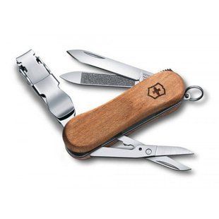 Швейцарський розкладний ніж Victorinox Nailclip (65мм 6 функции) дерево 0.6461.63