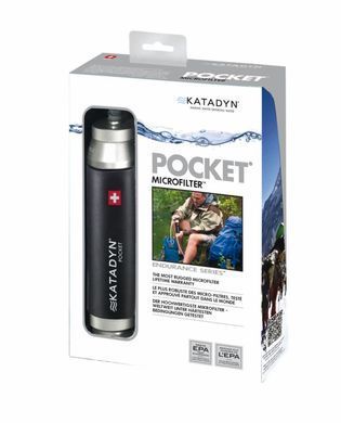 Тактичний фільтр для води Katadyn Pocket Filter Black Edition (8020425)