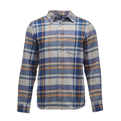 Рубашка мужская Black Diamond M Project Flannel, Pewter/Indigo Plaid, M (BD 7440639554MED1)