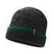 Шапка водонепроницаемая Dexshell Cuffed Beanie, black/green, L/XL (6954358953423)
