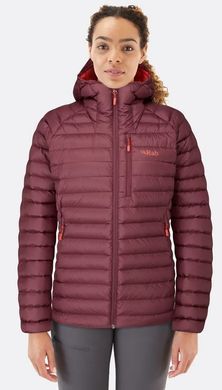Легкий женский пуховик Rab Microlight Alpine Jacket Wmns Deep Heather, L (RB QDB-13-D14)