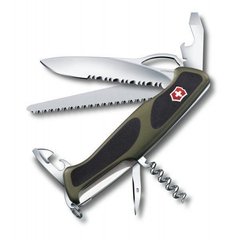 Швейцарский складной нож Victorinox Rangergrip 179 One Hand (130мм 12 функций) зелено-черный 0.9563