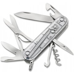Швейцарский складной нож Victorinox Climber (91мм 14 функций) серебряный прозрачный (1.3703.Т7)
