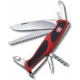 Швейцарский складной нож Victorinox Rangergrip 55 (130мм 12 функций) красно-черный (0.9563.C)